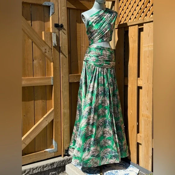 🆕 BRONX & BANCO 🧿 NWOT Jafari Havana Cut Out Gown, Vibrant Green - Sz XS/US 2 - Picture 7 of 17